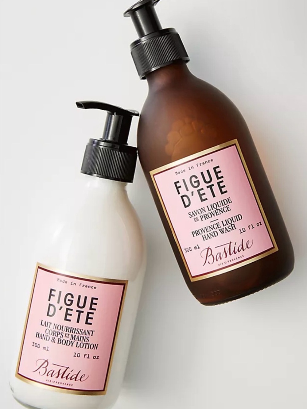 Bastide Figue d'Éte Artisanal Liquid Hand Wash & Body Lotion Set 10fl oz each